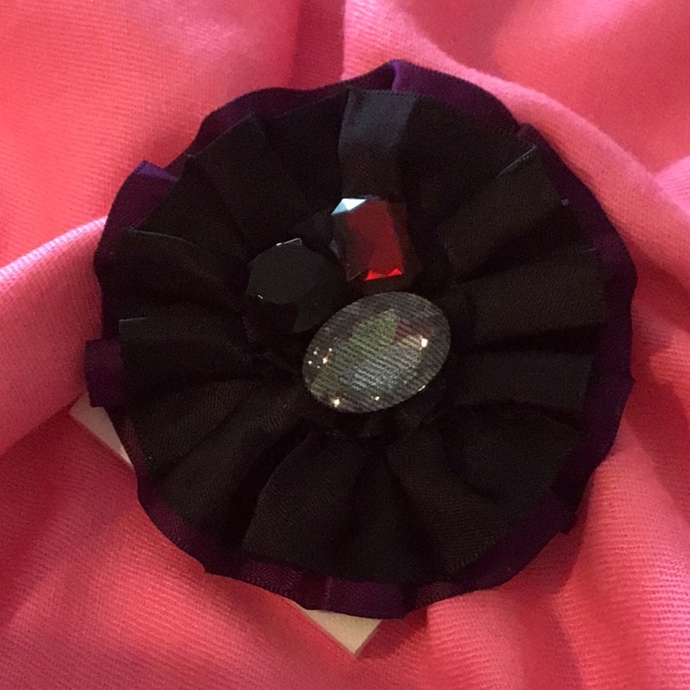 Satin/Jewel Brooch